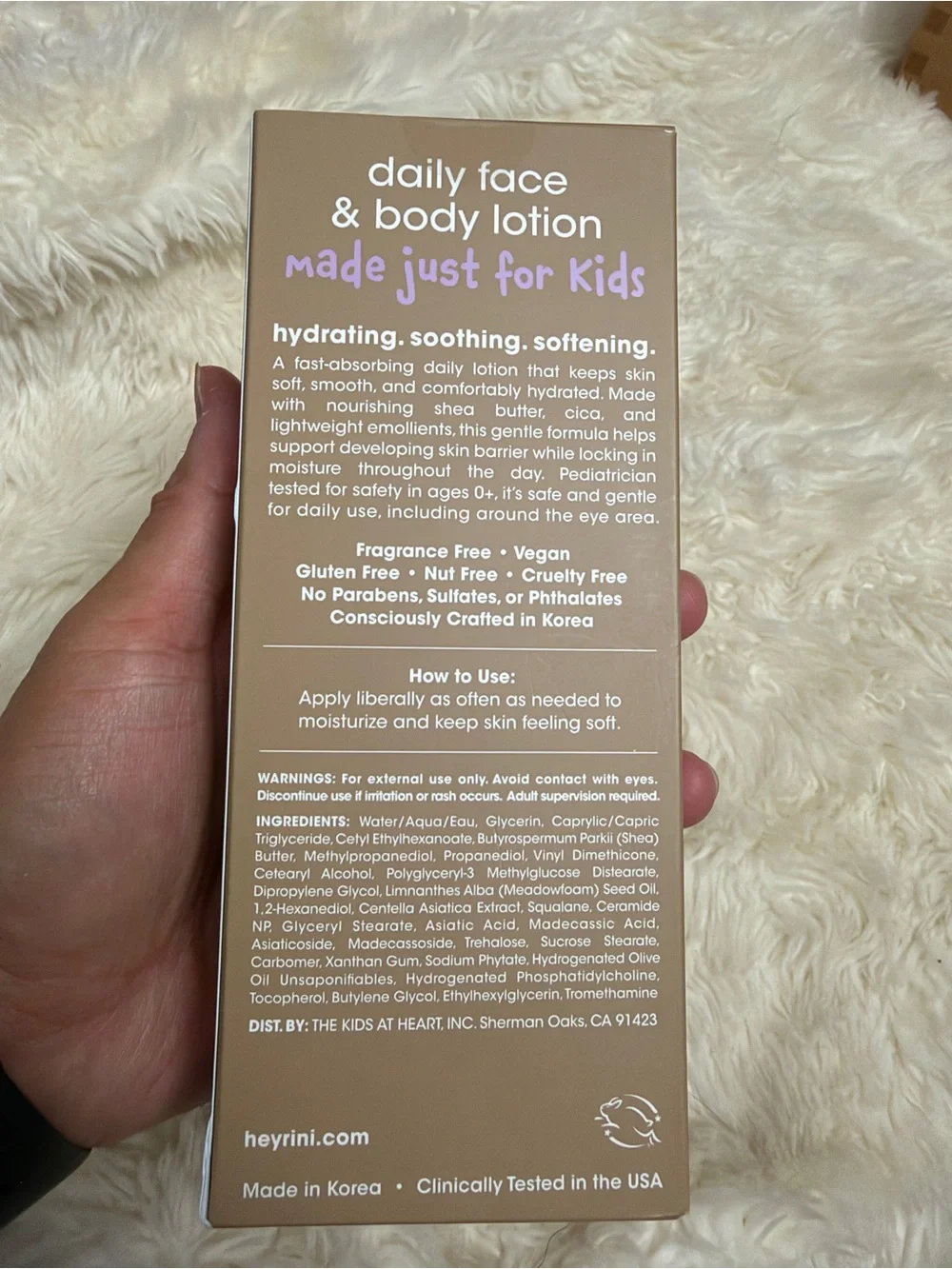 rini Daily Face & Body Lotion 10fl oz
